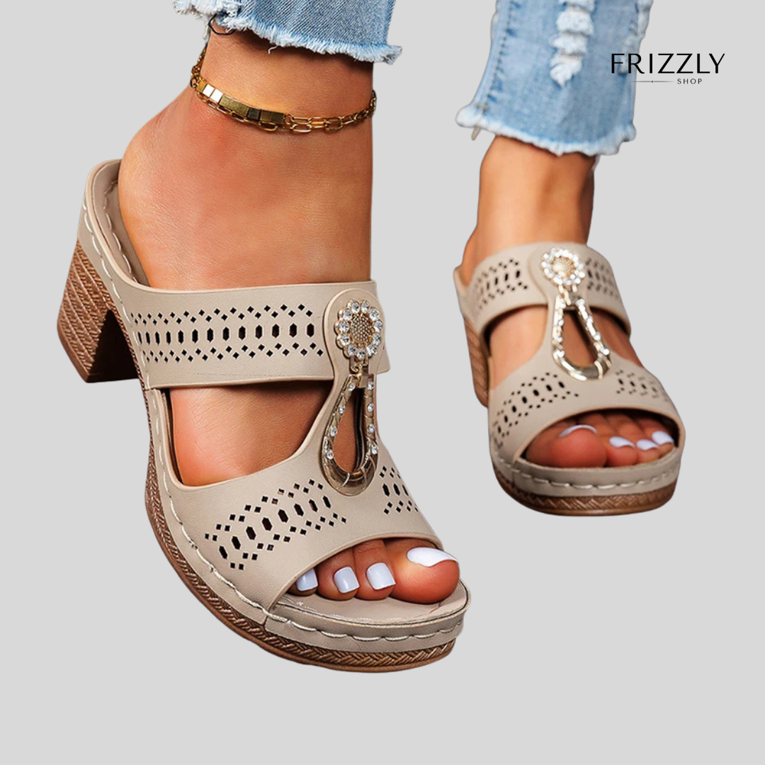 ELIANA™ - SANDALO ORTOPEDICO CON TACCO