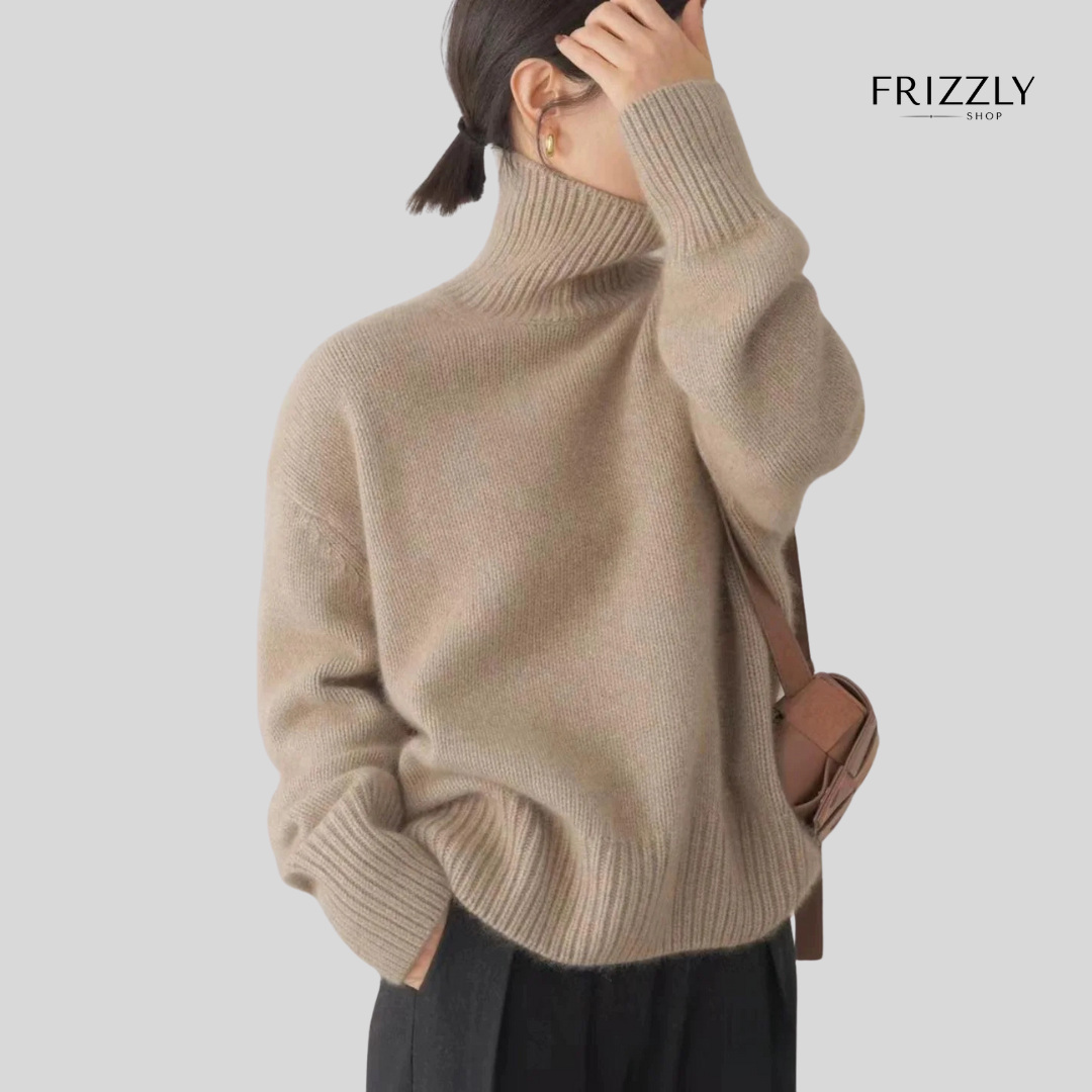 NICOLETTA™ - PULLOVER A COLLO ALTO IN CASHMERE