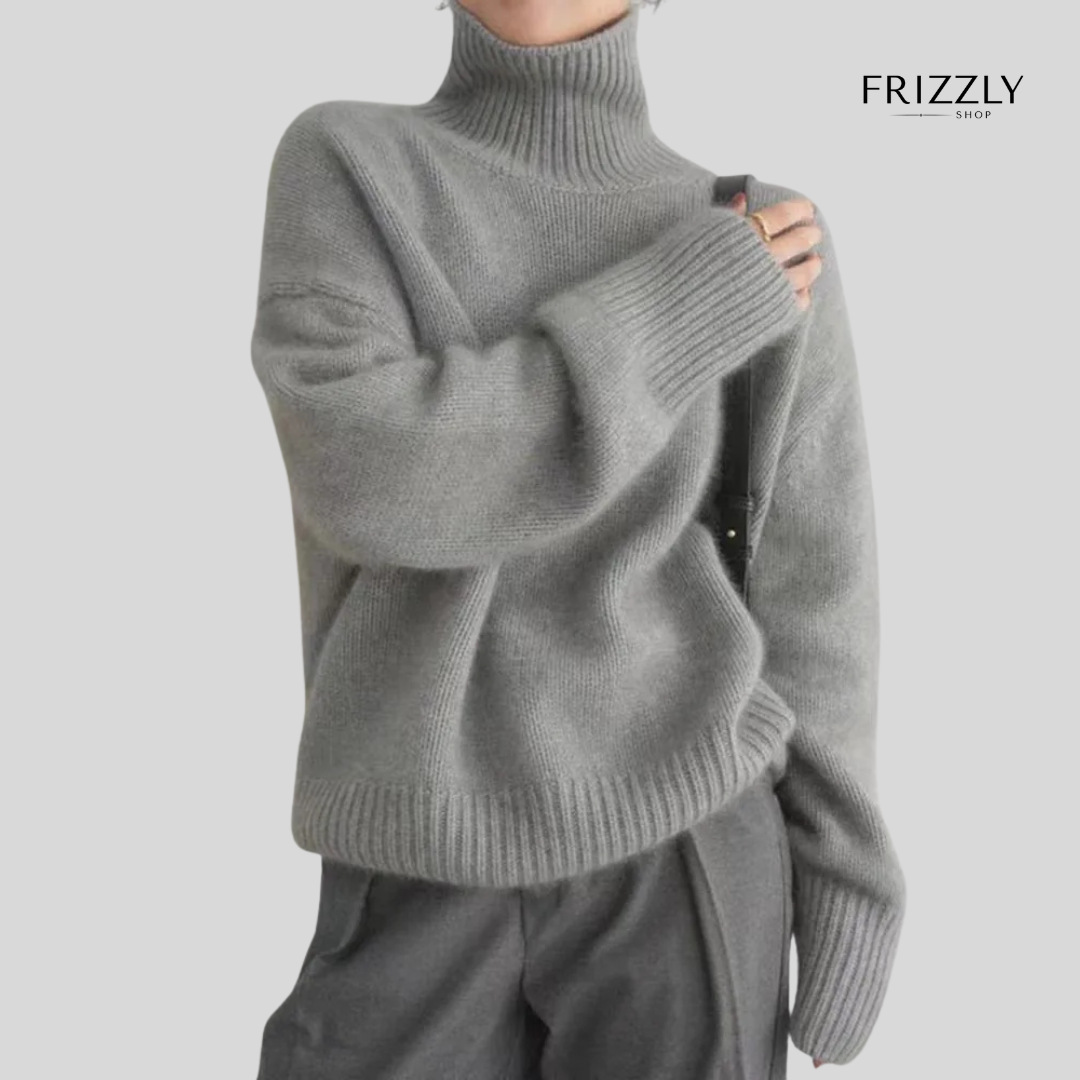 NICOLETTA™ - PULLOVER A COLLO ALTO IN CASHMERE