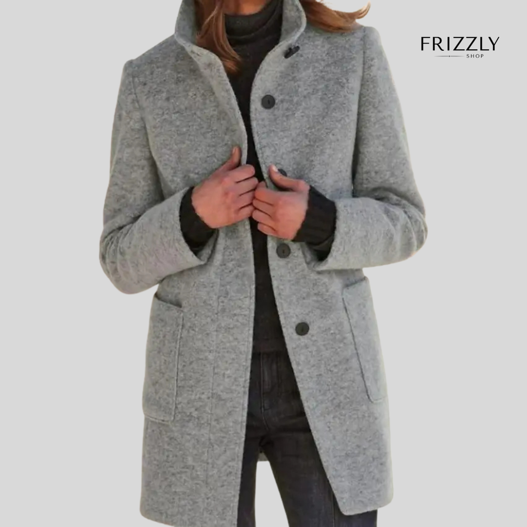 ELMA™ - CAPPOTTO DA DONNA RETRÒ CON BOTTONI E COLLETTO RIALZATO