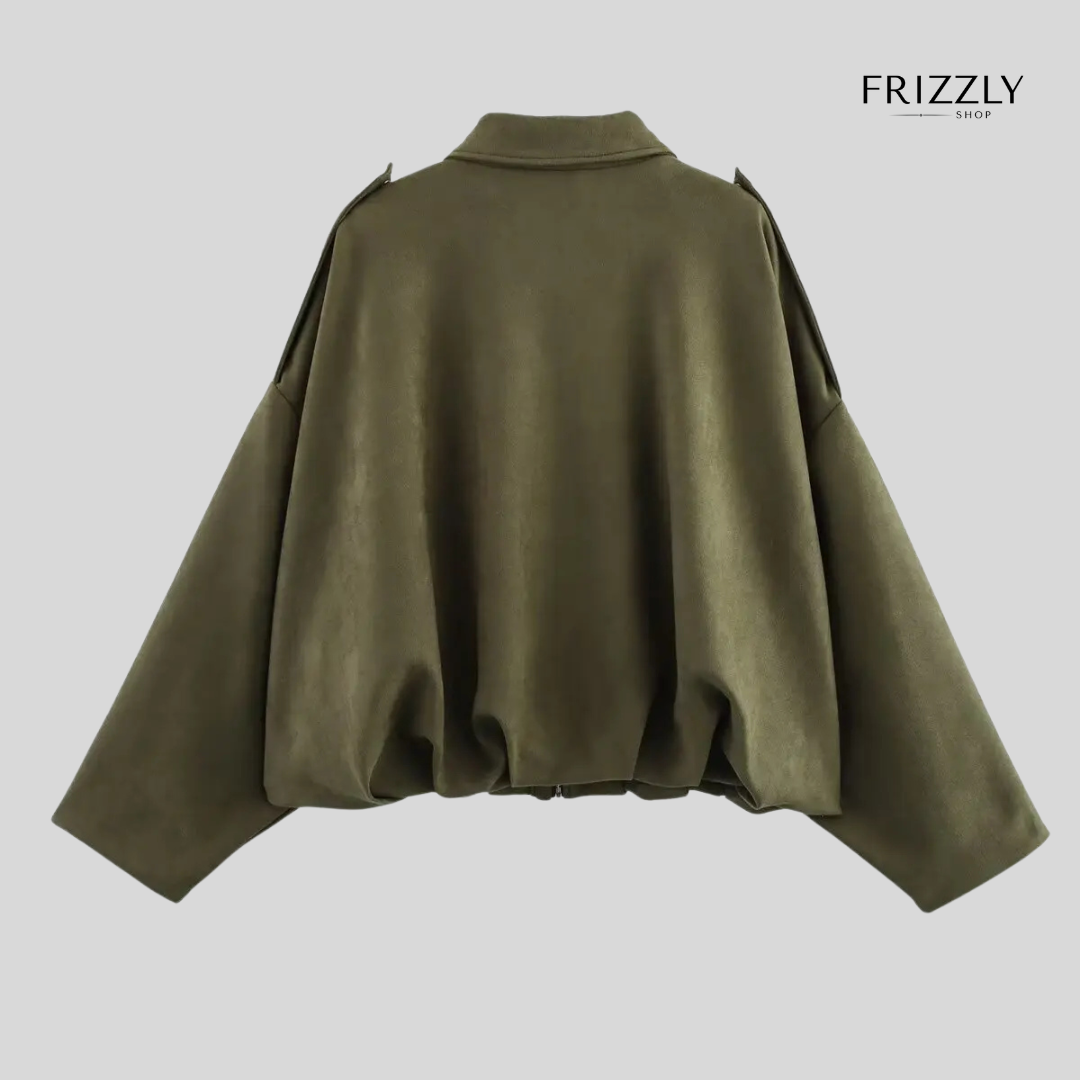 GRACE™ – GIACCA BOMBER EFFETTO SCAMOSCIATO ELEGANTE