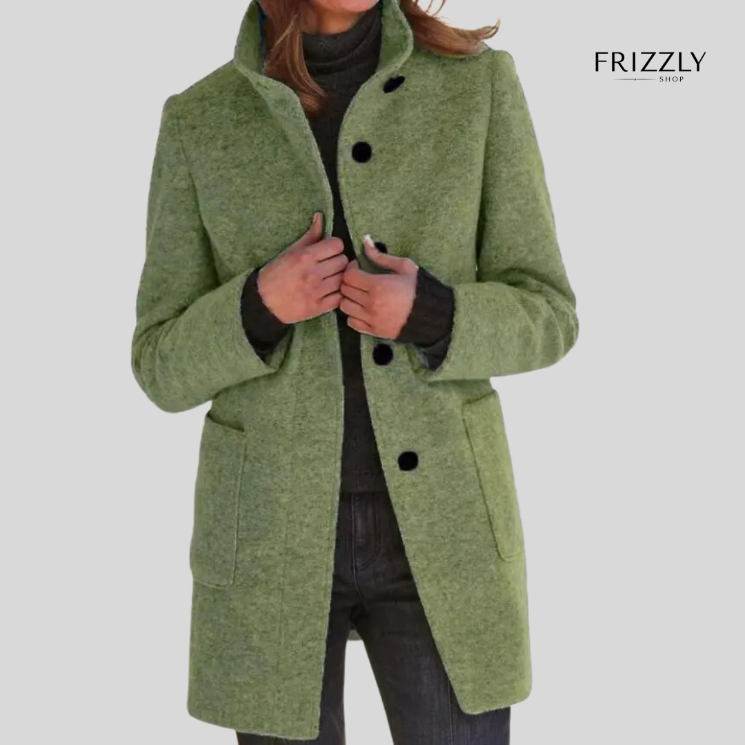 ELMA™ - CAPPOTTO DA DONNA RETRÒ CON BOTTONI E COLLETTO RIALZATO