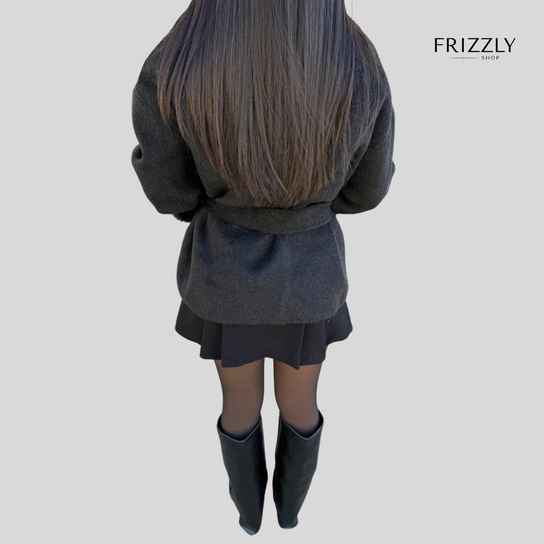 ELISABETTA™ - CAPPOTTO ELEGANTE IN LANA CON POLSINI IN ECO-PELLICCIA