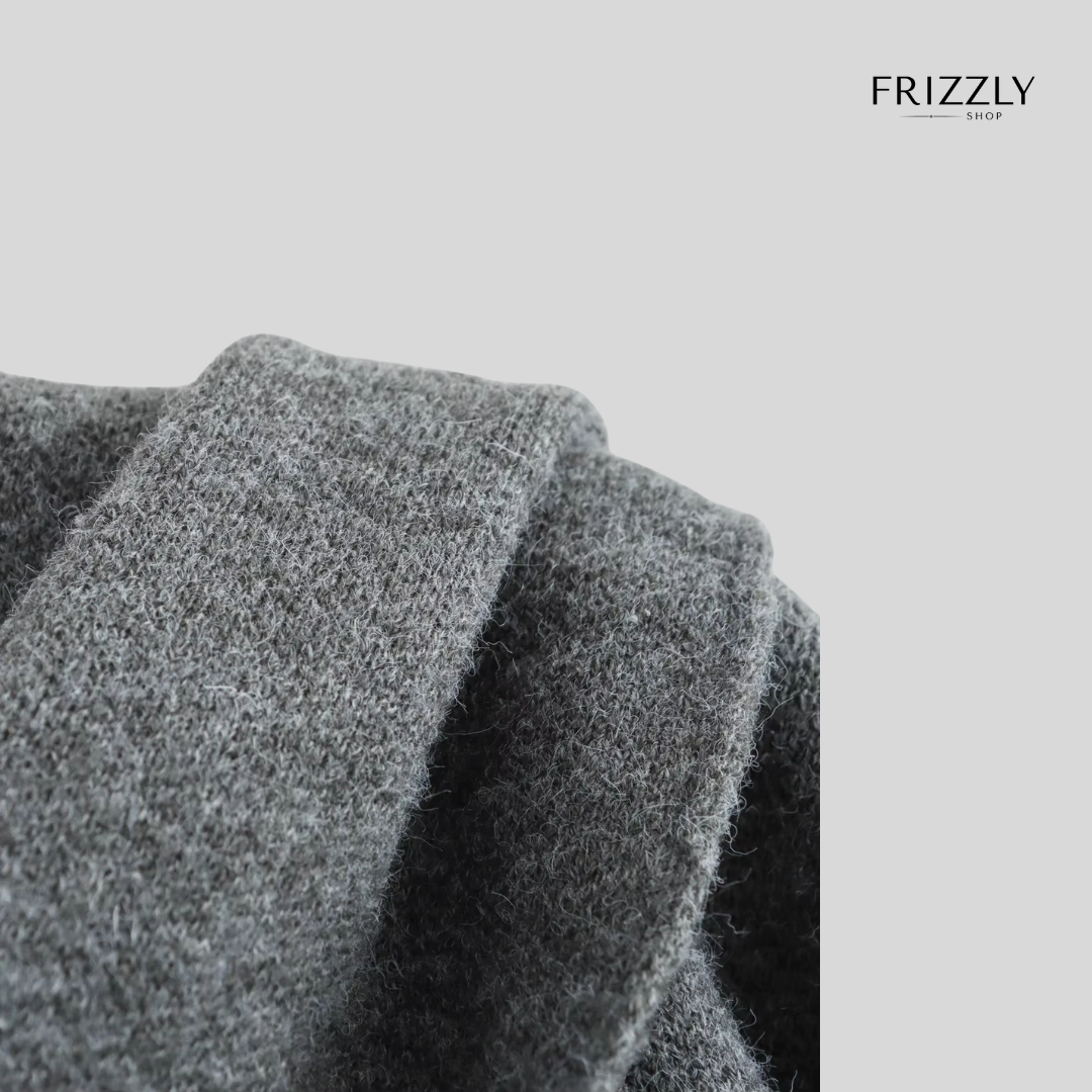 ORNELLA™ - PONCHO DONNA ELEGANTE INVERNALE – LAVORATO A MAGLIA CON COLLETTO