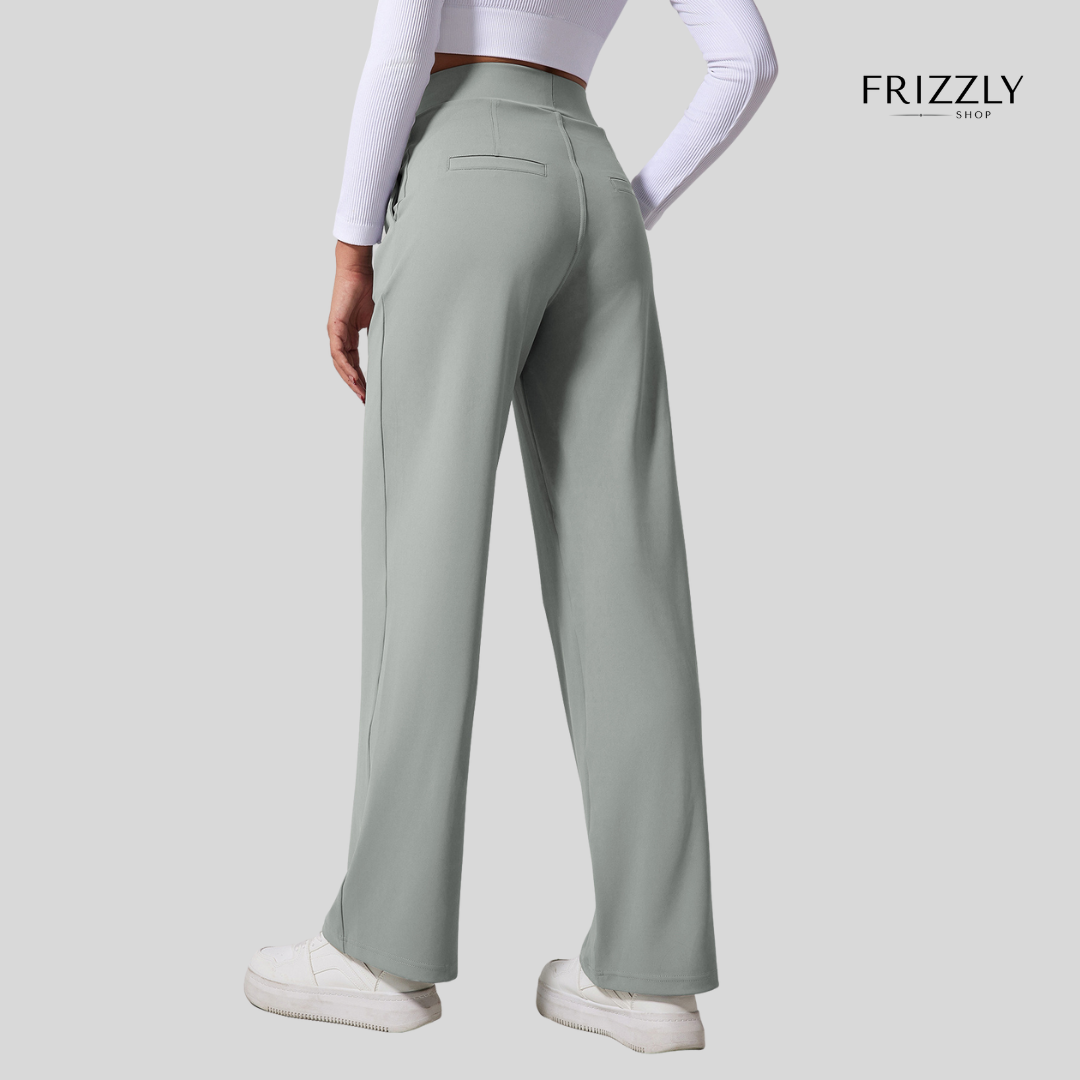 VITTORIA™ - PANTALONI ALTA VITA A GAMBA LARGA, COMODI PER YOGA, SPORT E UFFICIO