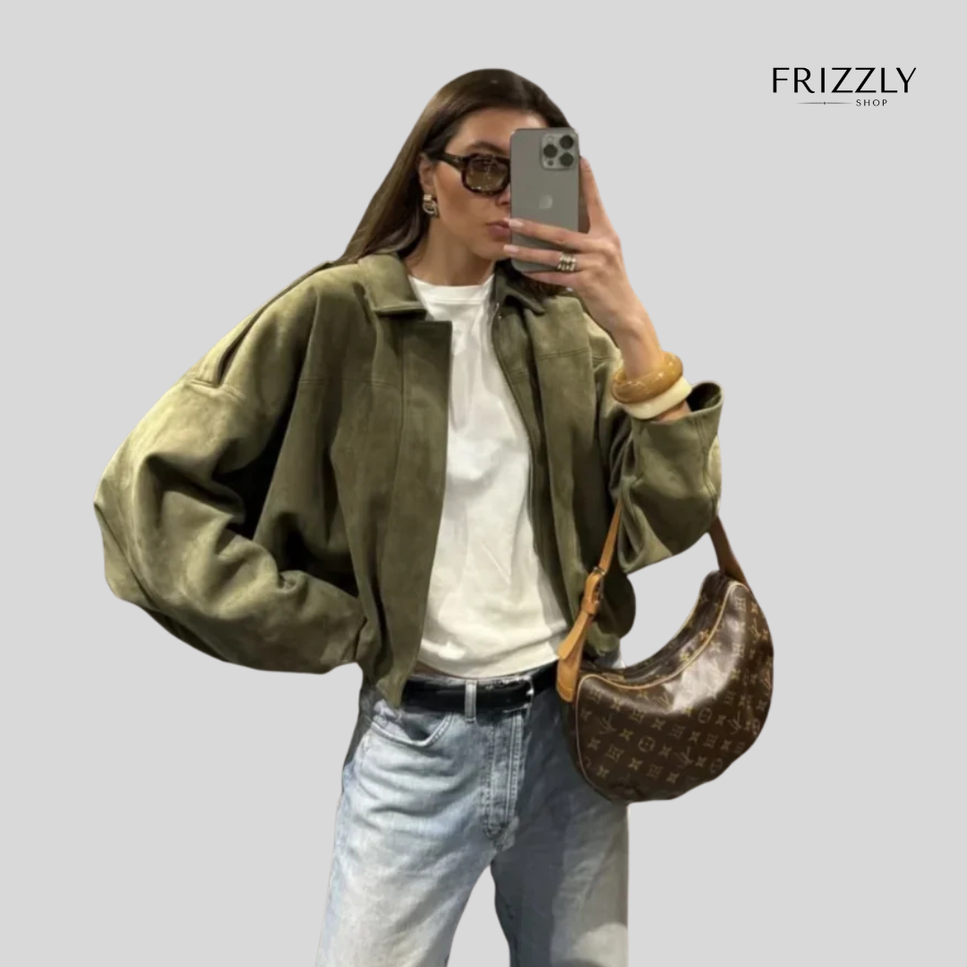 GRACE™ – GIACCA BOMBER EFFETTO SCAMOSCIATO ELEGANTE