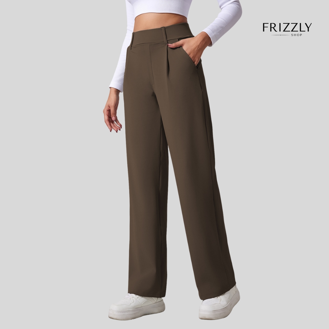 VITTORIA™ - PANTALONI ALTA VITA A GAMBA LARGA, COMODI PER YOGA, SPORT E UFFICIO