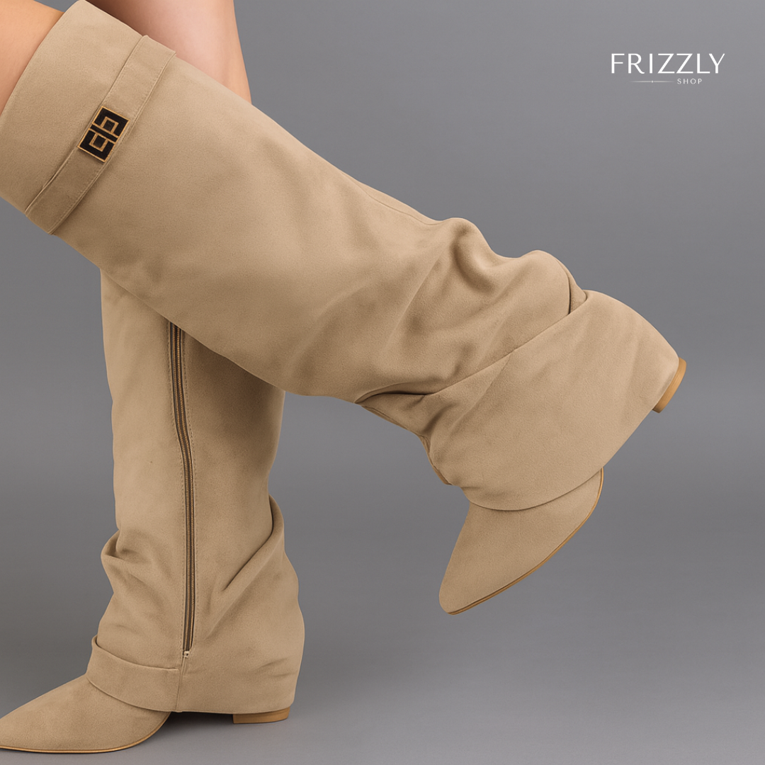 KIM™ — METAL BUCKLE KNEE-HIGH BOOTS