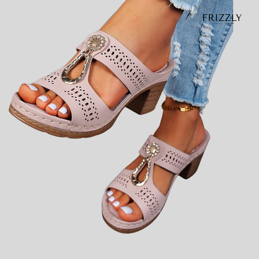 ELIANA™ - SANDALO ORTOPEDICO CON TACCO