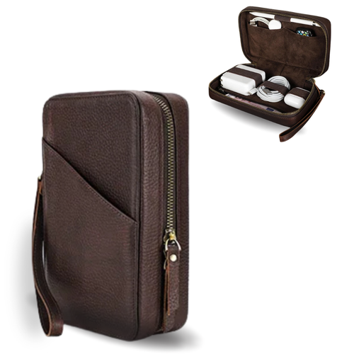 ALTERRA™ – Premium-Tech-Organizer aus Leder