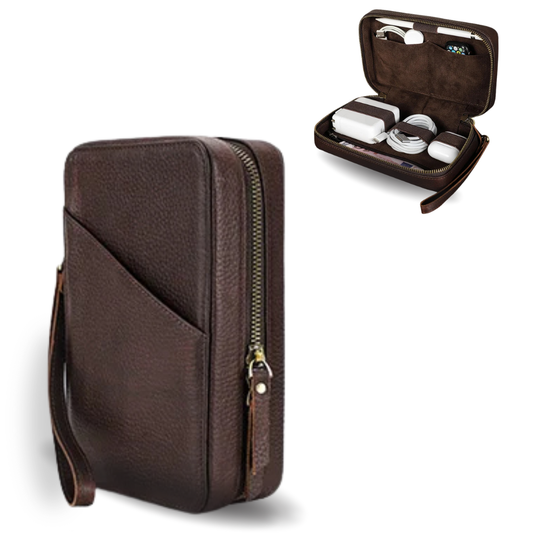 ALTERRA™ – Premium-Tech-Organizer aus Leder