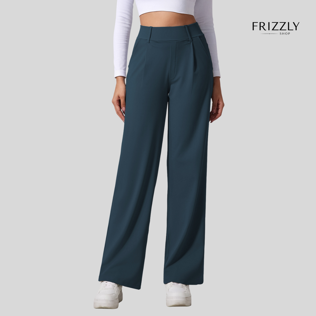 VITTORIA™ - PANTALONI ALTA VITA A GAMBA LARGA, COMODI PER YOGA, SPORT E UFFICIO