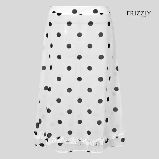 Ashley™ - Polka Dot Midi Skirt