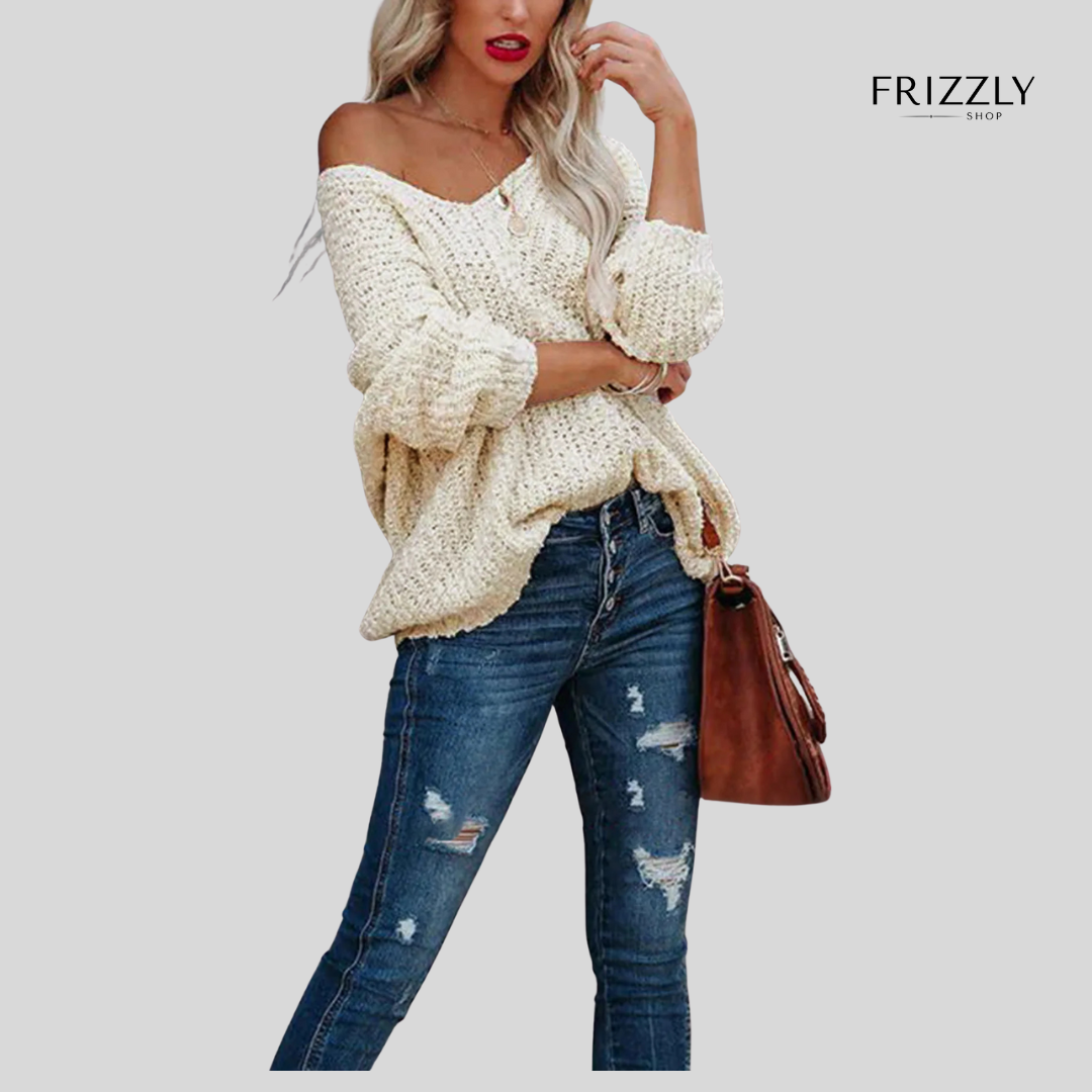 DONATELLA™ - TOP MAGLIA DONNA LEGGERA CON SPALLE SCOPERTE