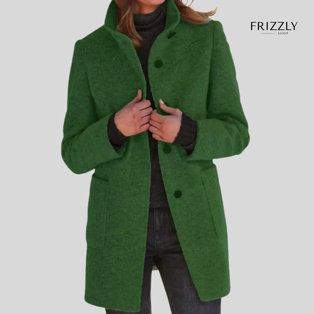 ELMA™ - CAPPOTTO DA DONNA RETRÒ CON BOTTONI E COLLETTO RIALZATO