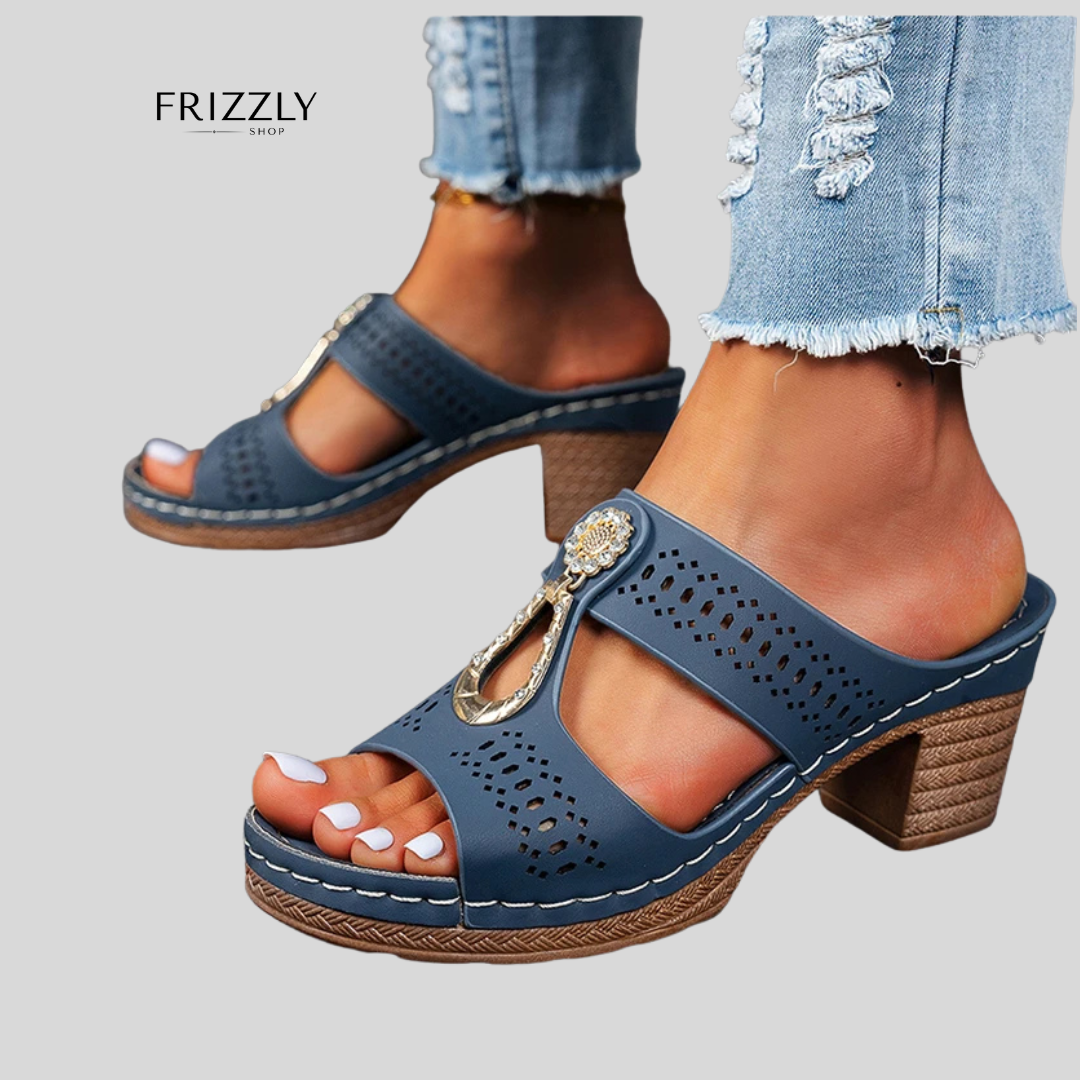 ELIANA™ - SANDALO ORTOPEDICO CON TACCO