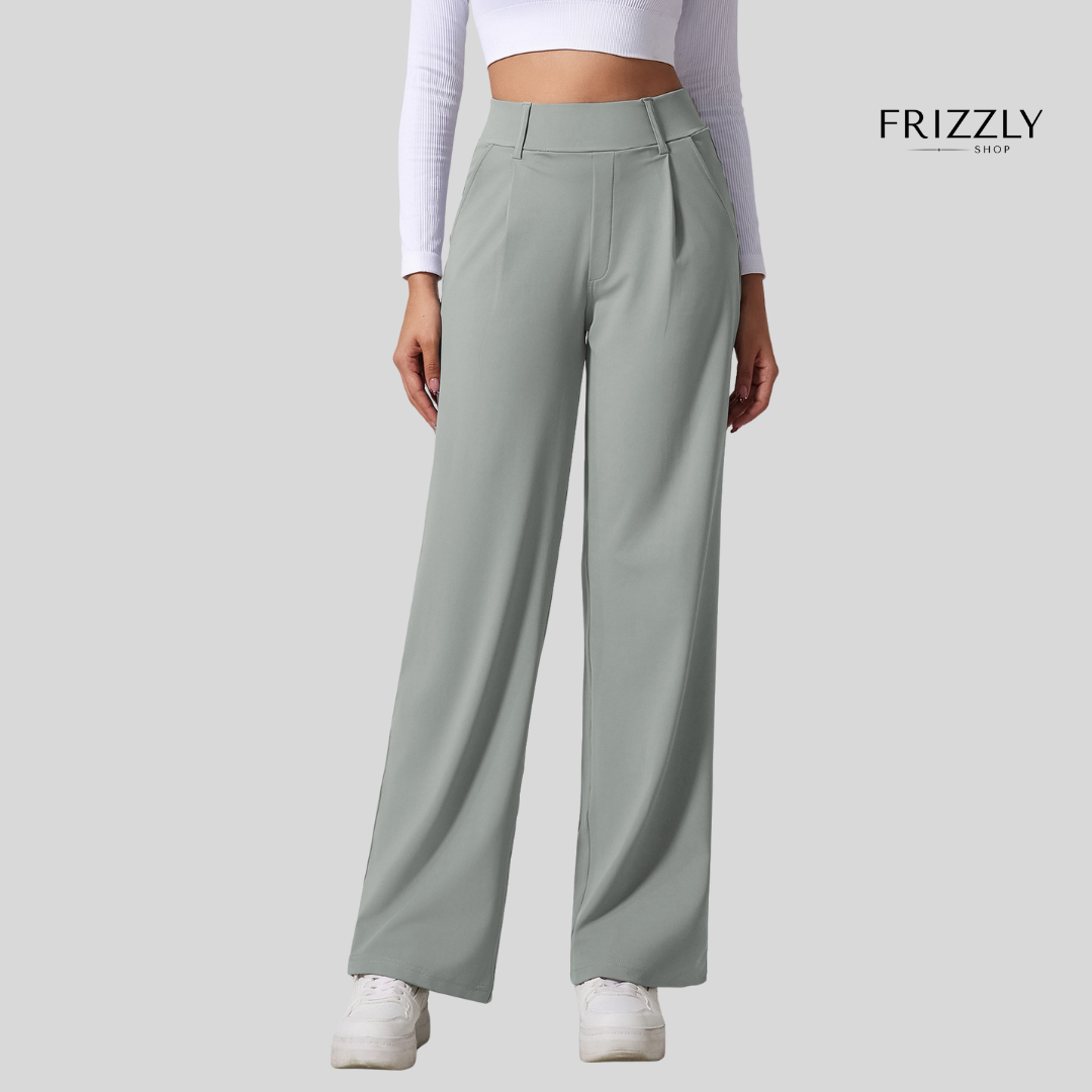 VITTORIA™ - PANTALONI ALTA VITA A GAMBA LARGA, COMODI PER YOGA, SPORT E UFFICIO