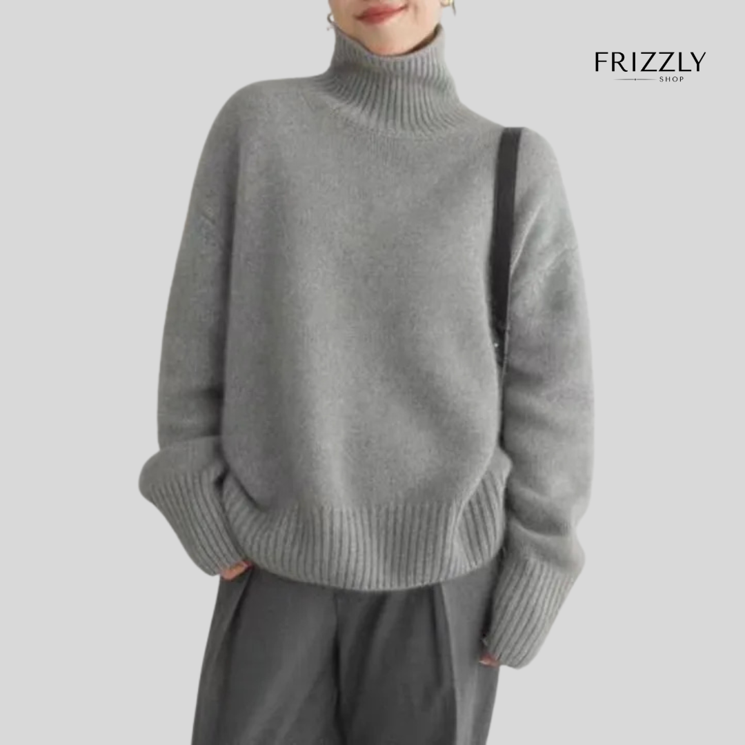 NICOLETTA™ - PULLOVER A COLLO ALTO IN CASHMERE