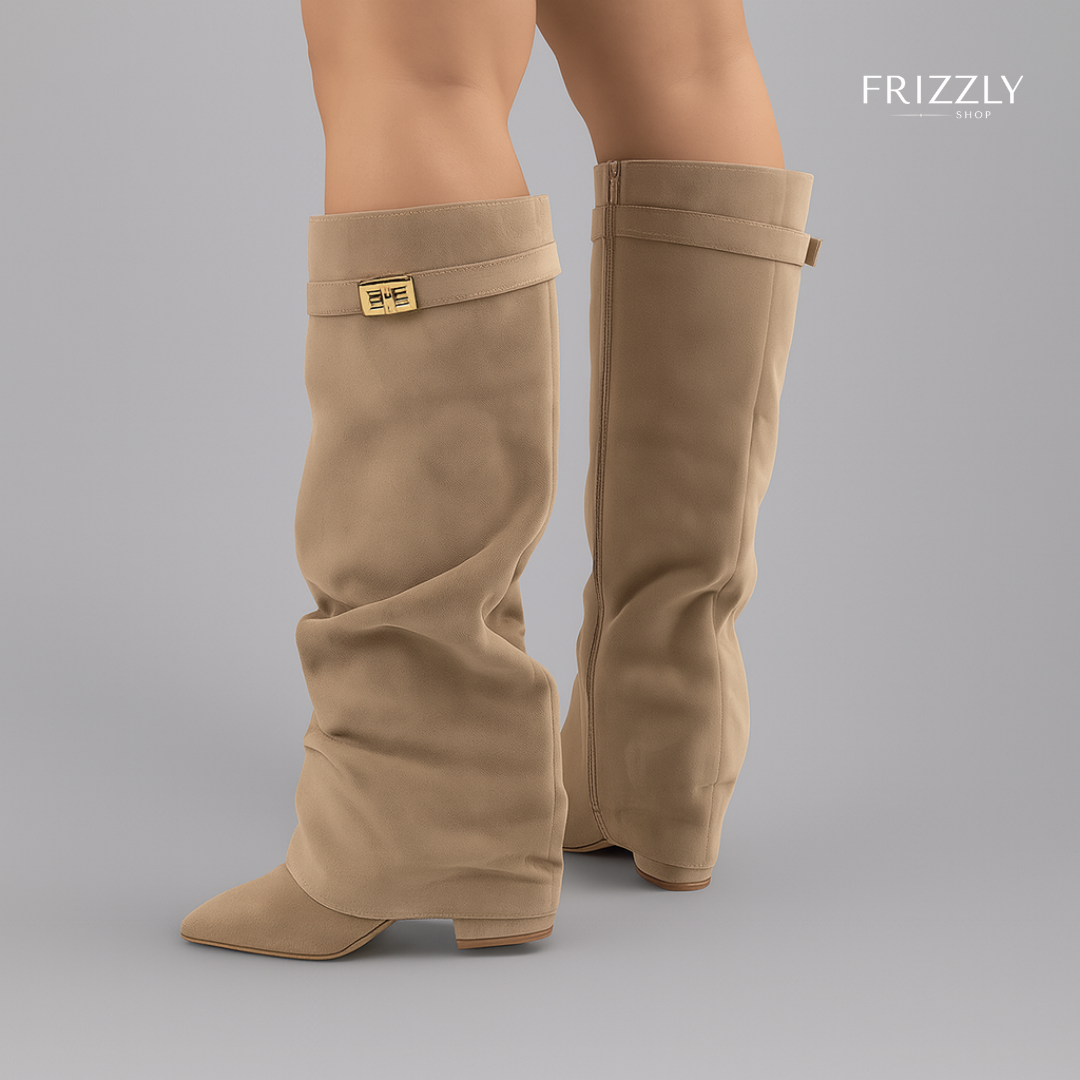 KIM™ — METAL BUCKLE KNEE-HIGH BOOTS