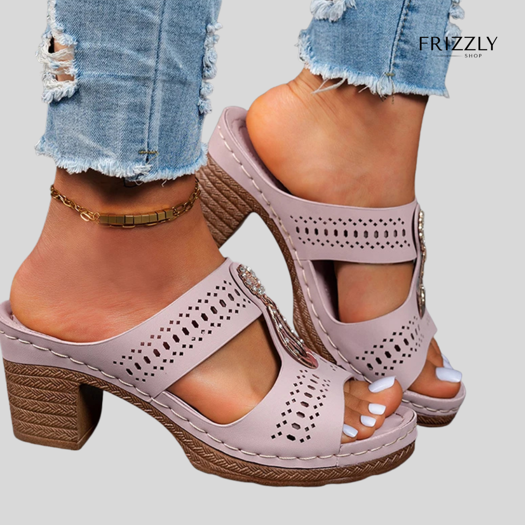 ELIANA™ - SANDALO ORTOPEDICO CON TACCO