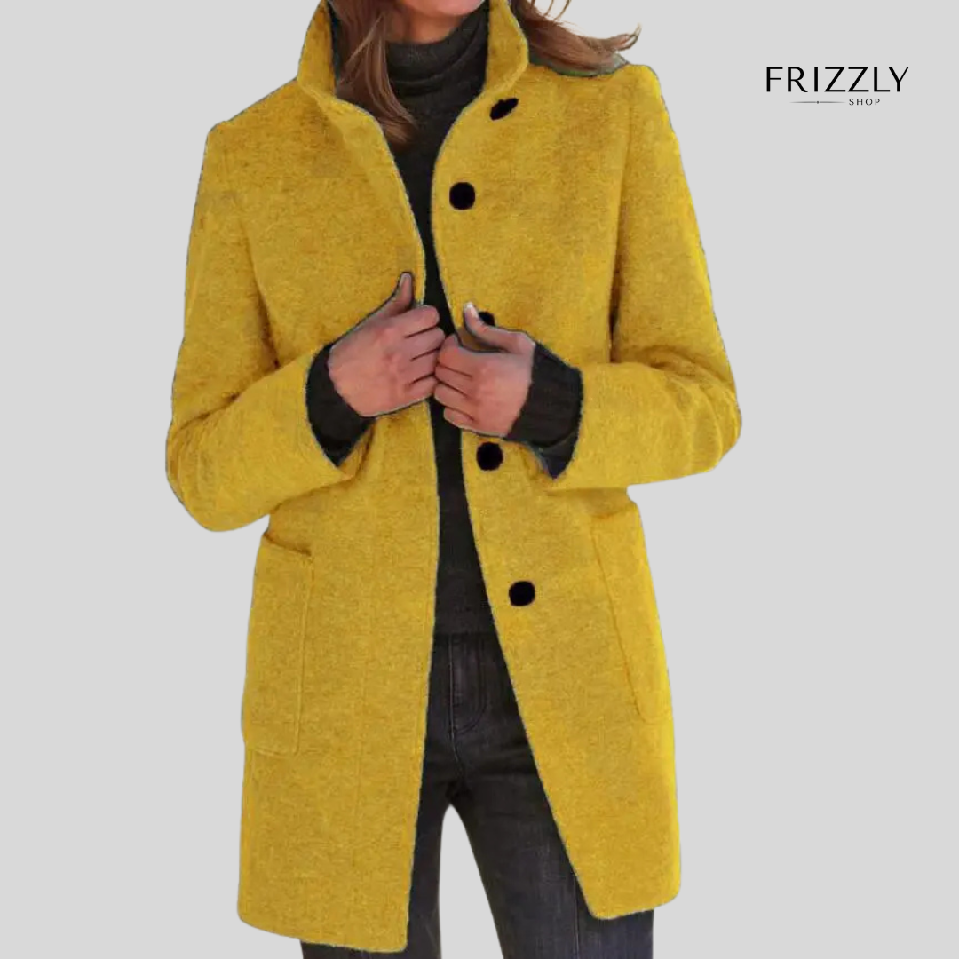 ELMA™ - CAPPOTTO DA DONNA RETRÒ CON BOTTONI E COLLETTO RIALZATO