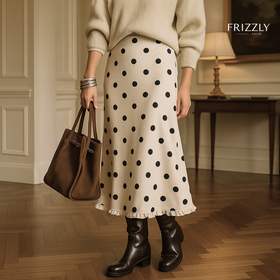 Ashley™ - Polka Dot Midi Skirt