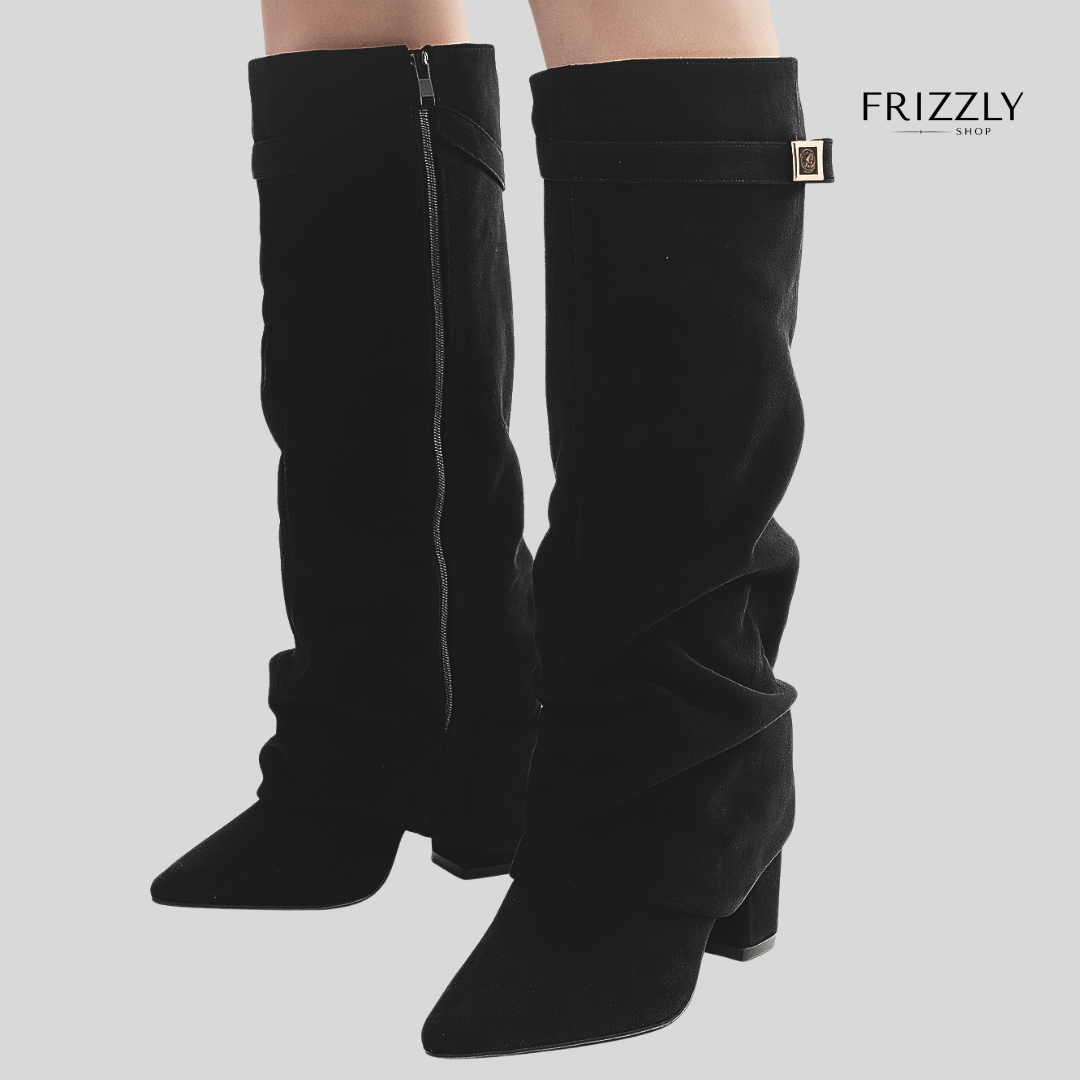 KIM™ — METAL BUCKLE KNEE-HIGH BOOTS
