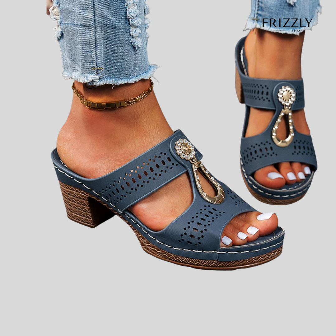 ELIANA™ - SANDALO ORTOPEDICO CON TACCO