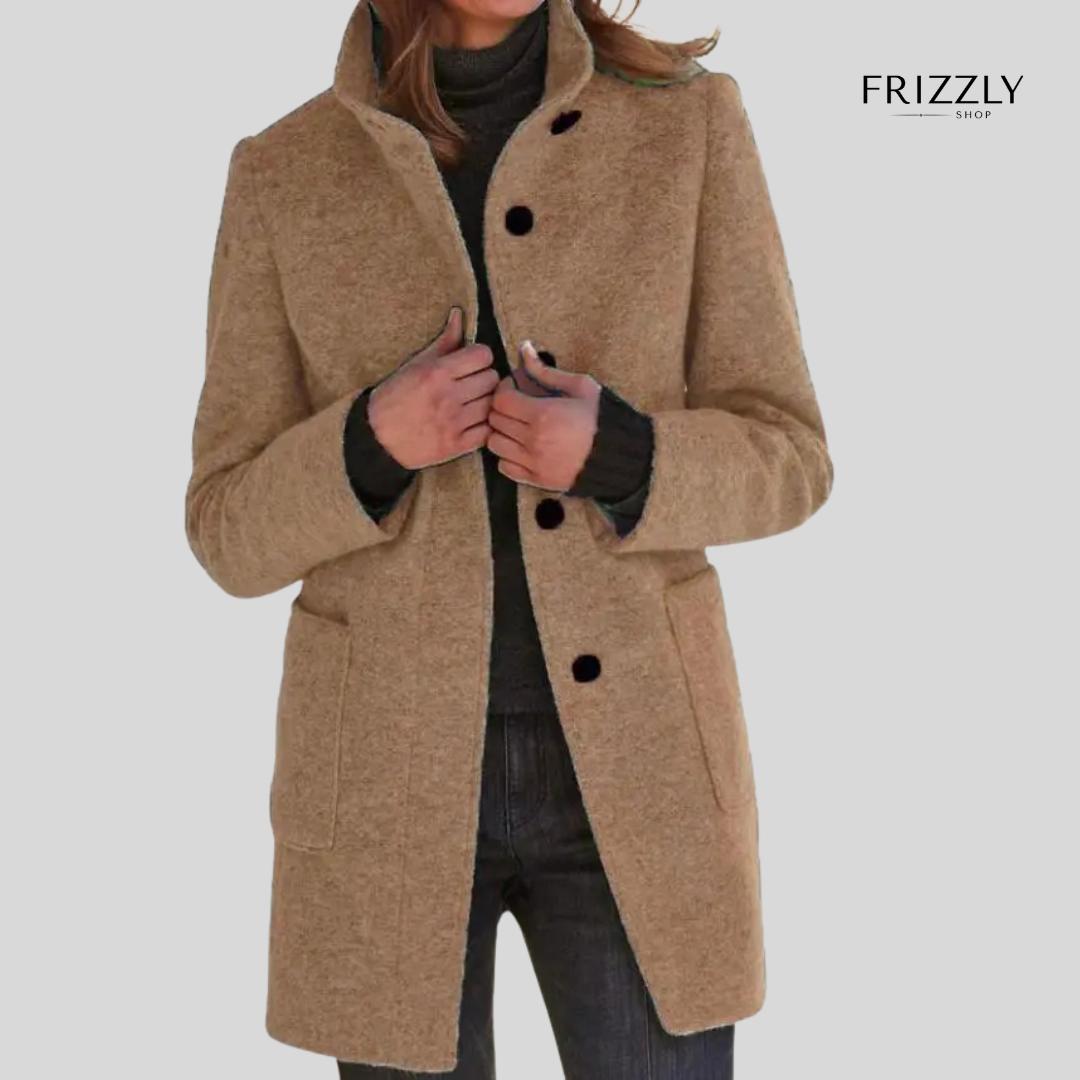 ELMA™ - CAPPOTTO DA DONNA RETRÒ CON BOTTONI E COLLETTO RIALZATO