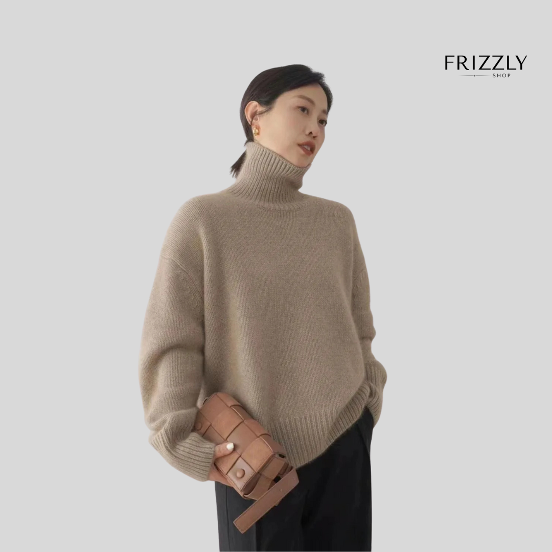 NICOLETTA™ - PULLOVER A COLLO ALTO IN CASHMERE