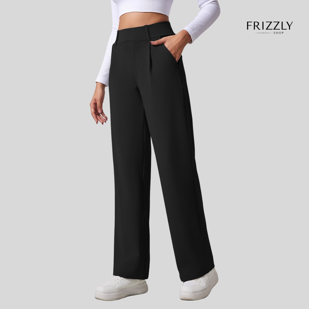 VITTORIA™ - PANTALONI ALTA VITA A GAMBA LARGA, COMODI PER YOGA, SPORT E UFFICIO