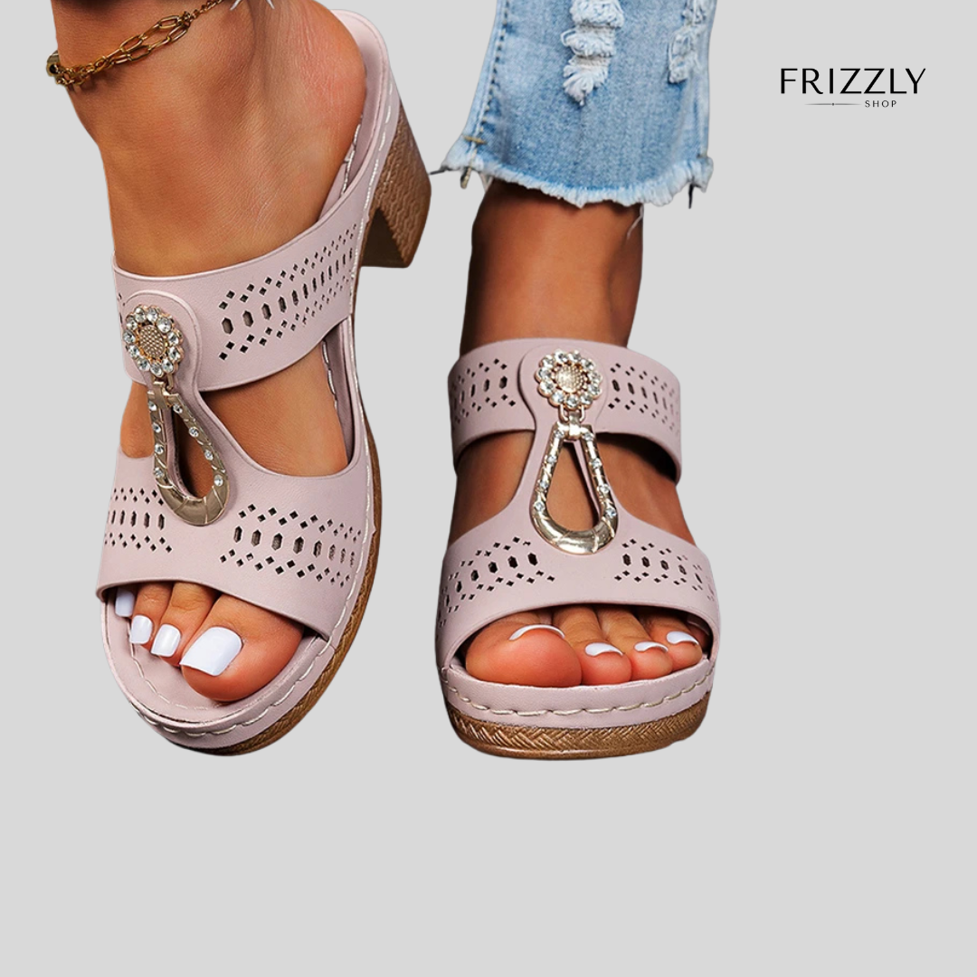 ELIANA™ - SANDALO ORTOPEDICO CON TACCO