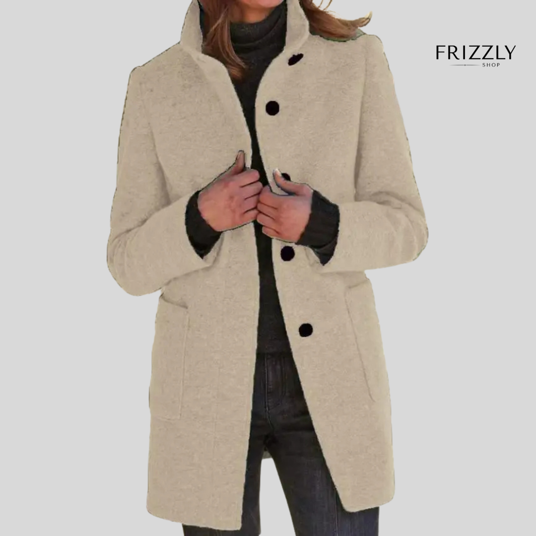 ELMA™ - CAPPOTTO DA DONNA RETRÒ CON BOTTONI E COLLETTO RIALZATO