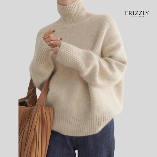 NICOLETTA™ - PULLOVER A COLLO ALTO IN CASHMERE