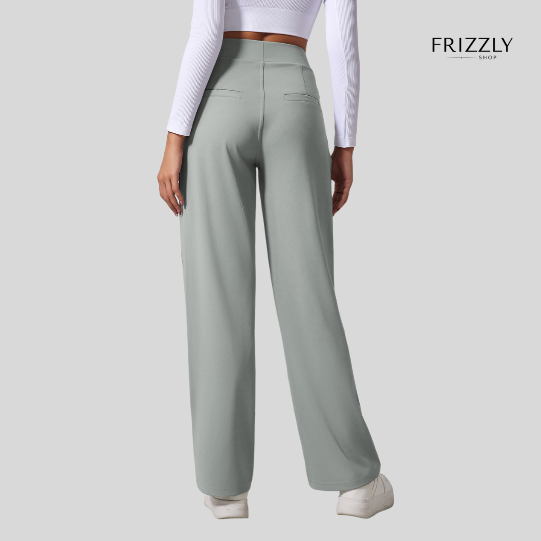 VITTORIA™ - PANTALONI ALTA VITA A GAMBA LARGA, COMODI PER YOGA, SPORT E UFFICIO