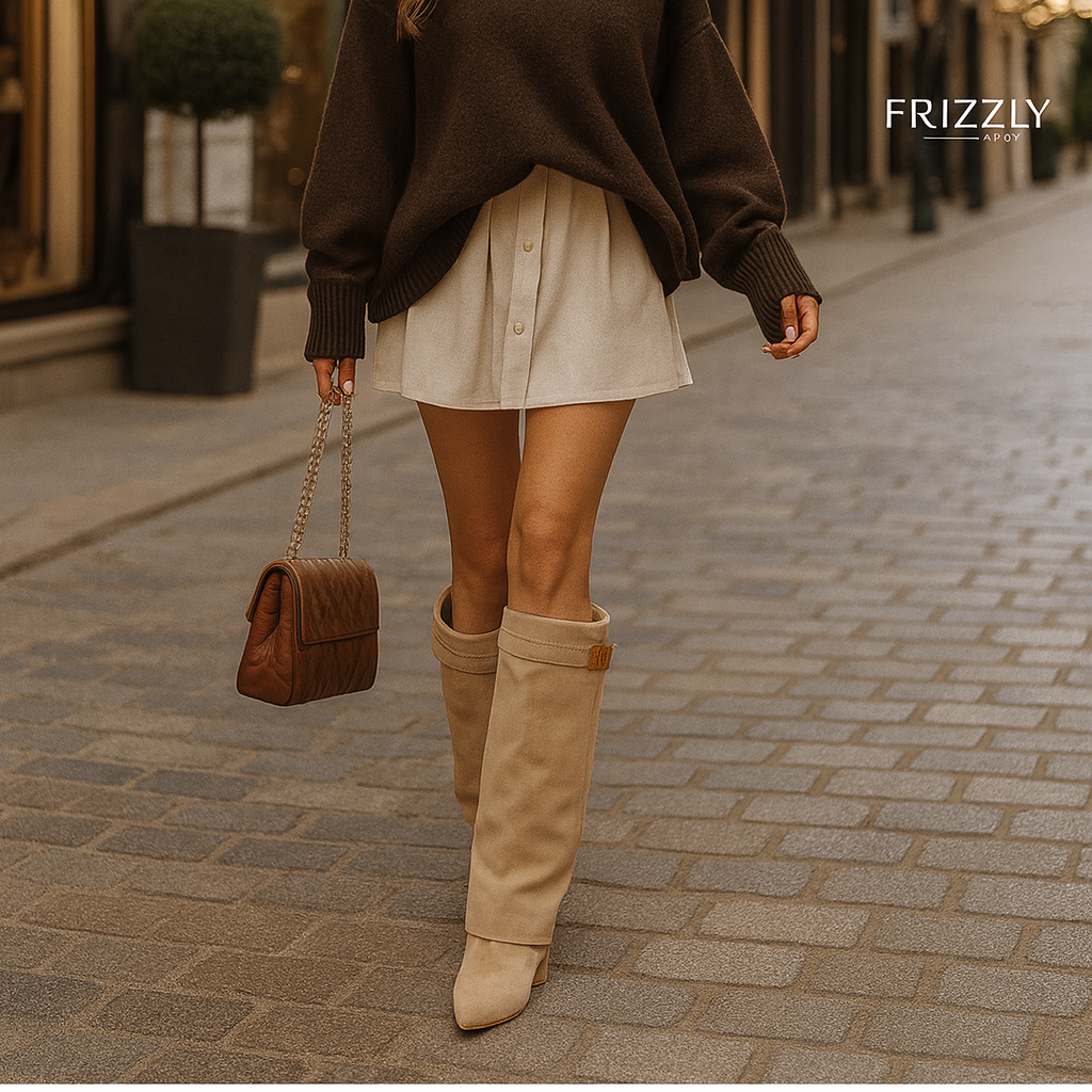 KIM™ — METAL BUCKLE KNEE-HIGH BOOTS